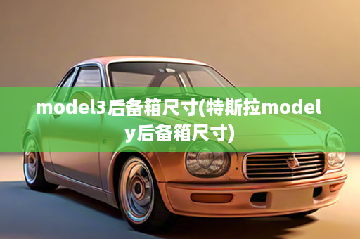 model3后备箱尺寸(特斯拉model y后备箱尺寸)