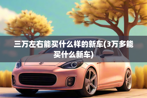 三万左右能买什么样的新车(3万多能买什么新车)