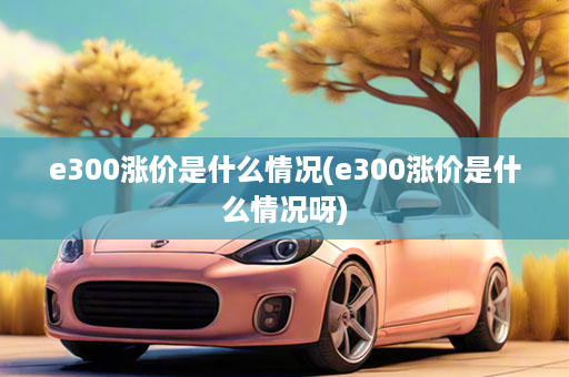 e300涨价是什么情况(e300涨价是什么情况呀)