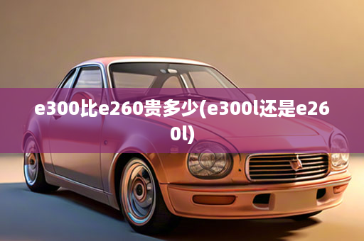 e300比e260贵多少(e300l还是e260l)