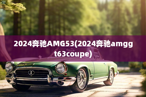 2024奔驰AMG53(2024奔驰amggt63coupe)