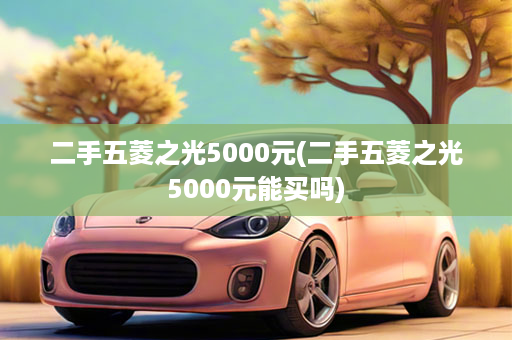 二手五菱之光5000元(二手五菱之光5000元能买吗)