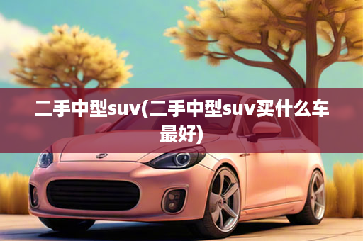 二手中型suv(二手中型suv买什么车最好)