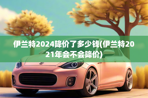 伊兰特2024降价了多少钱(伊兰特2021年会不会降价)