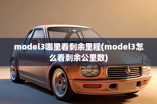 model3哪里看剩余里程(model3怎么看剩余公里数)