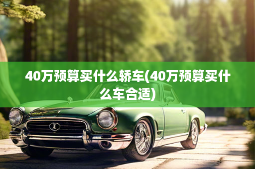 40万预算买什么轿车(40万预算买什么车合适)