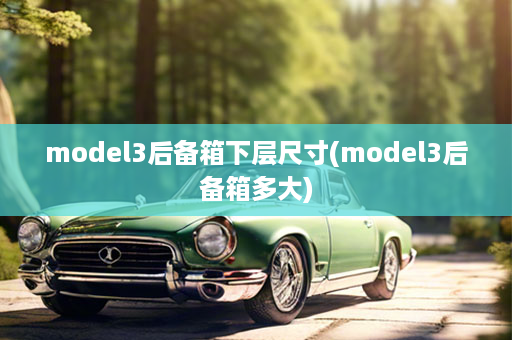 model3后备箱下层尺寸(model3后备箱多大)