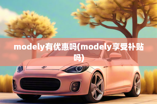 modely有优惠吗(modely享受补贴吗)