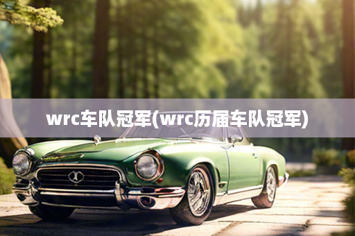 wrc车队冠军(wrc历届车队冠军)