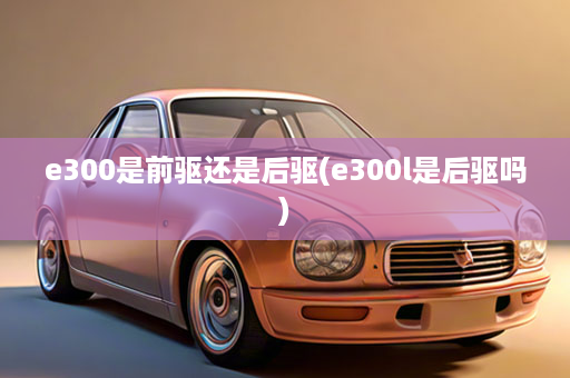 e300是前驱还是后驱(e300l是后驱吗)