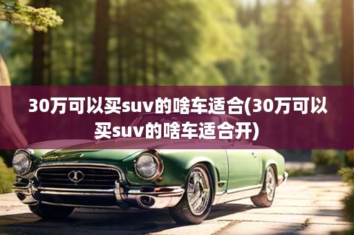 30万可以买suv的啥车适合(30万可以买suv的啥车适合开)