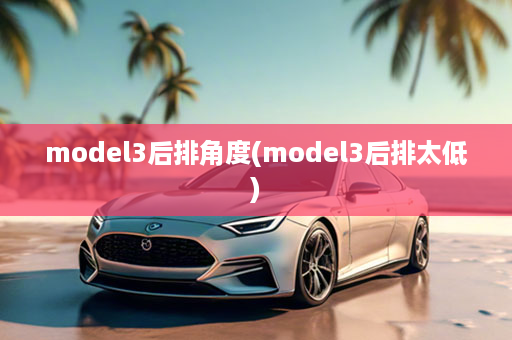 model3后排角度(model3后排太低)