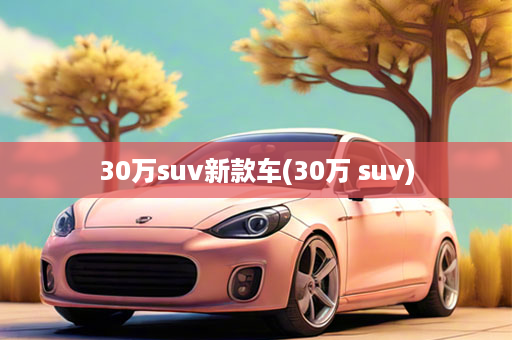 30万suv新款车(30万 suv)