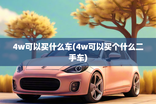 4w可以买什么车(4w可以买个什么二手车)