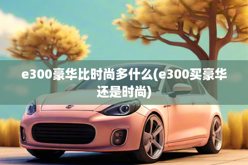 e300豪华比时尚多什么(e300买豪华还是时尚)