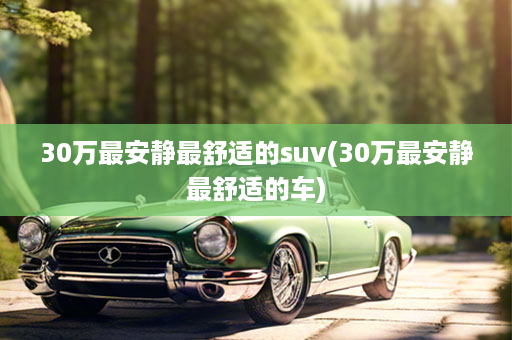 30万最安静最舒适的suv(30万最安静最舒适的车)