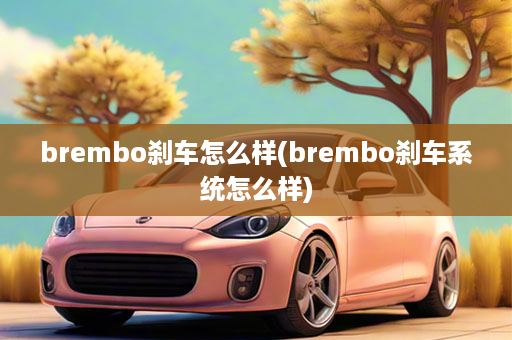 brembo刹车怎么样(brembo刹车系统怎么样)