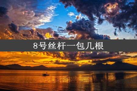 8号丝杆一包几根