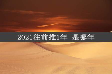 2021往前推1年 是哪年