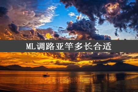 ML调路亚竿多长合适