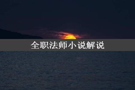 全职法师小说解说