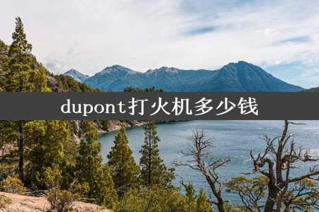 dupont打火机多少钱