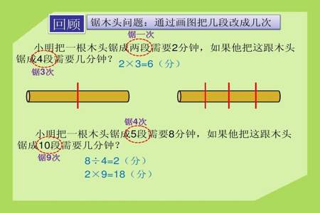 把一根木头锯成相同的7段，一共要锯几次