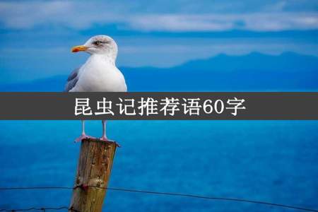 昆虫记推荐语60字