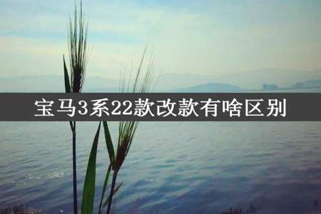 宝马3系22款改款有啥区别