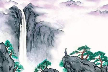 望庐山瀑布表达了诗人怎样的思想感情