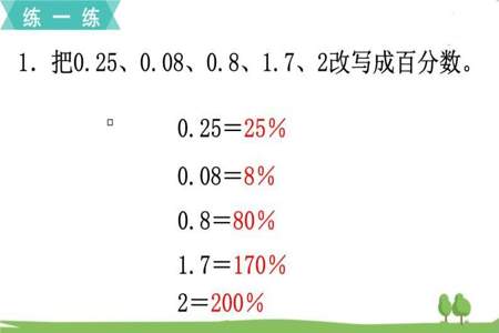 小数怎样变成百分数