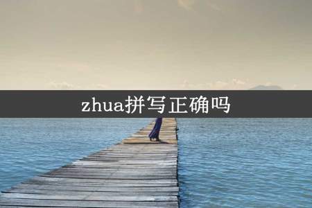 zhua拼写正确吗