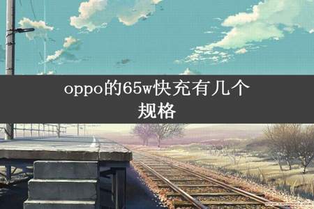 oppo的65w快充有几个规格