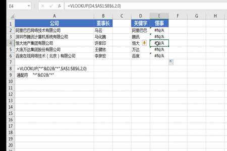 如何使用vlookup函数查找多个表中的相同数据是否存在差异