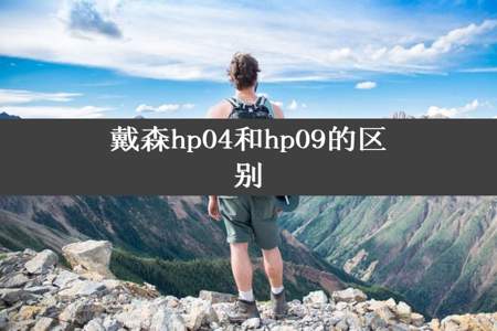 戴森hp04和hp09的区别