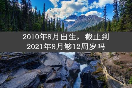 2010年8月出生，截止到2021年8月够12周岁吗