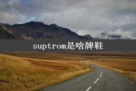 suptrom是啥牌鞋