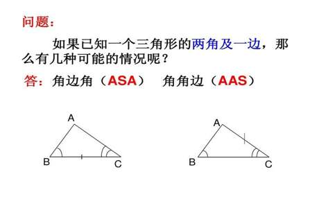 三角形全等中，AAS成立吗