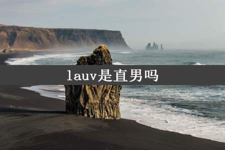 lauv是直男吗