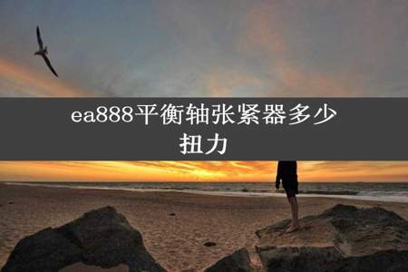 ea888平衡轴张紧器多少扭力