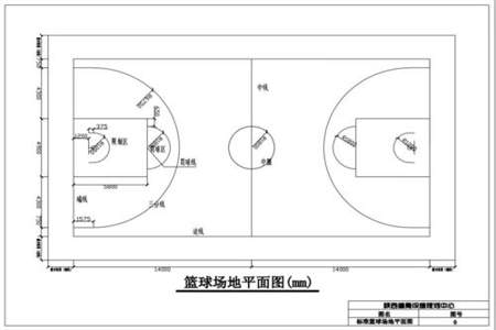 篮球场地最新标准尺寸