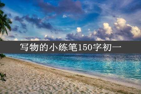 写物的小练笔150字初一