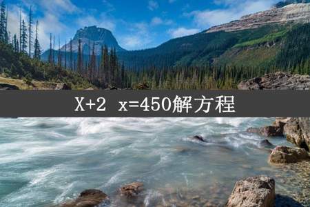 X+2 x=450解方程