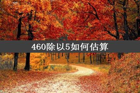 460除以5如何估算