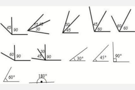 用一副三角板不可以画出多少度的角