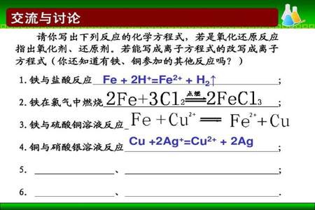 铁和盐酸反应离子方程式