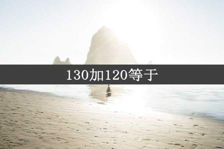 130加120等于