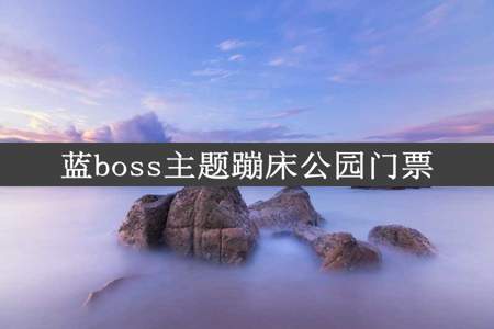 蓝boss主题蹦床公园门票