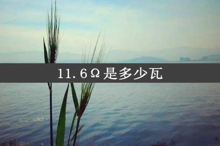 11.6Ω是多少瓦