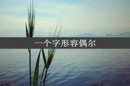 一个字形容偶尔